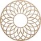 Ekena Millwork Cannes Wood Fretwork Pierced Ceiling Medallion, Red Oak, 26"OD x 8 7/8"ID x 3/8"T CMWP26X26X0375CNRO - alternate 1